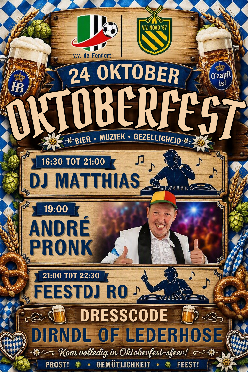 OKTOBERFEST - ZATERDAG 24 OKTOBER